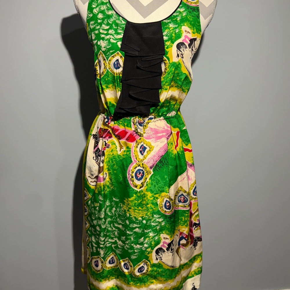 Moulinette Soeurs Multicolored Halter Sundress Casual Midi